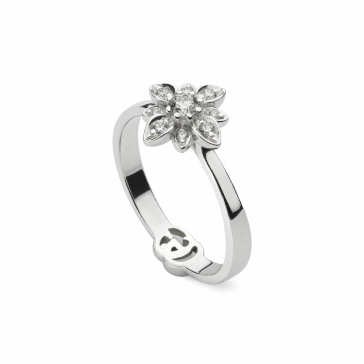 GUCCI FLORA 18K DIAMOND RING