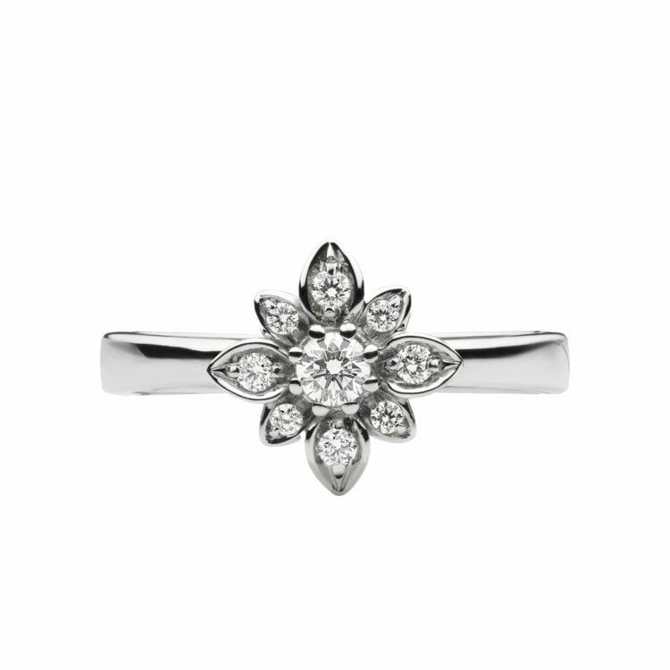 GUCCI FLORA 18K DIAMOND RING - Image 4