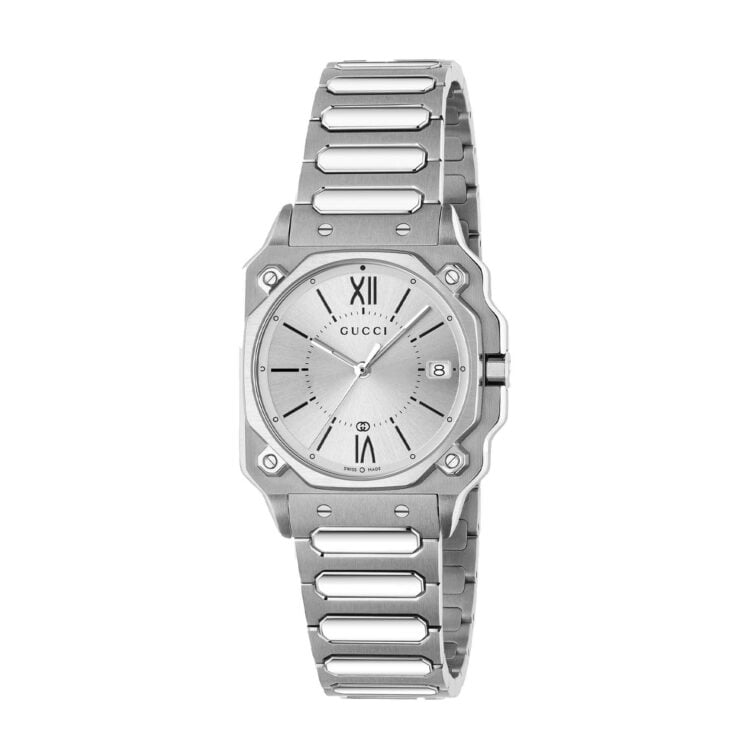 G-FLAT WATCH 30MM with silver galvanized dial