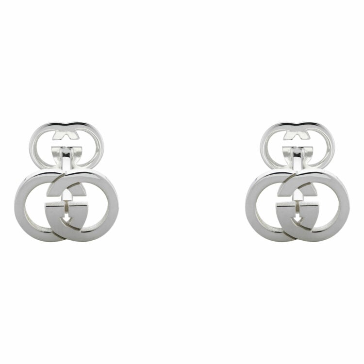 GUCCI INTERLOCKING CUFFLINKS with a cut-out Interlocking G