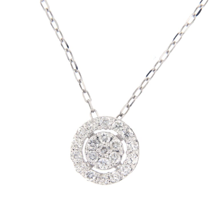 I GIOIELLI DEL SOLE FANCY PENDANT WITH BRILLIANTS 0.12 CT