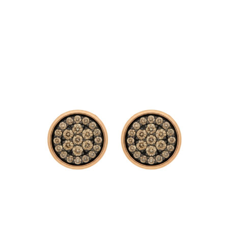 BON TON ROSE GOLD EARRINGS WITH BROWN DIAMONDS 0,25 CT