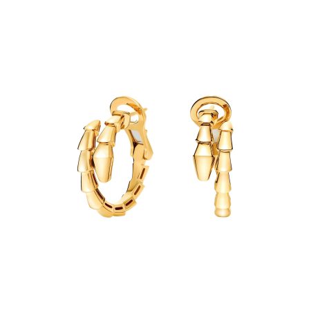 Serpenti Viper yellow gold earrings
