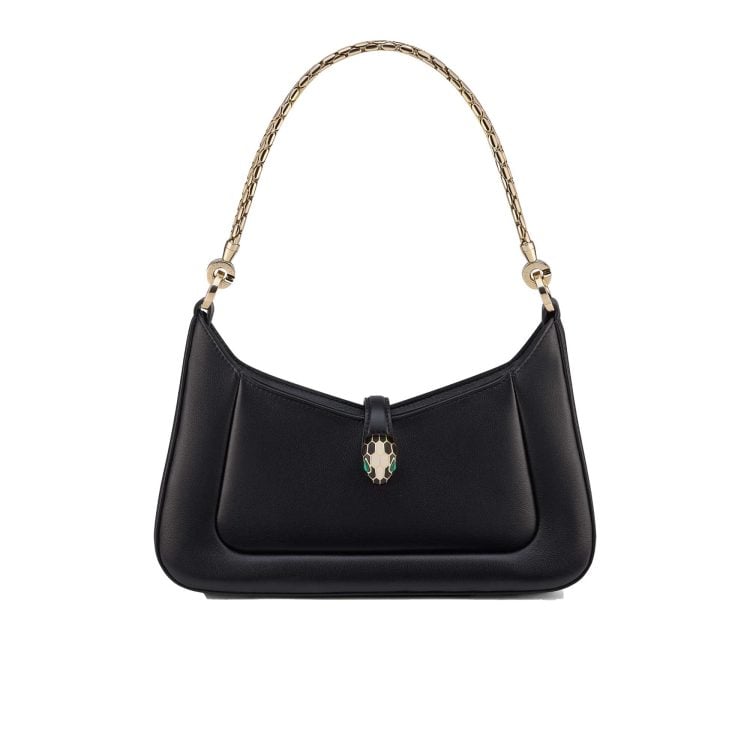 Serpenti Baia Shoulder Bag black Metropolitan calf