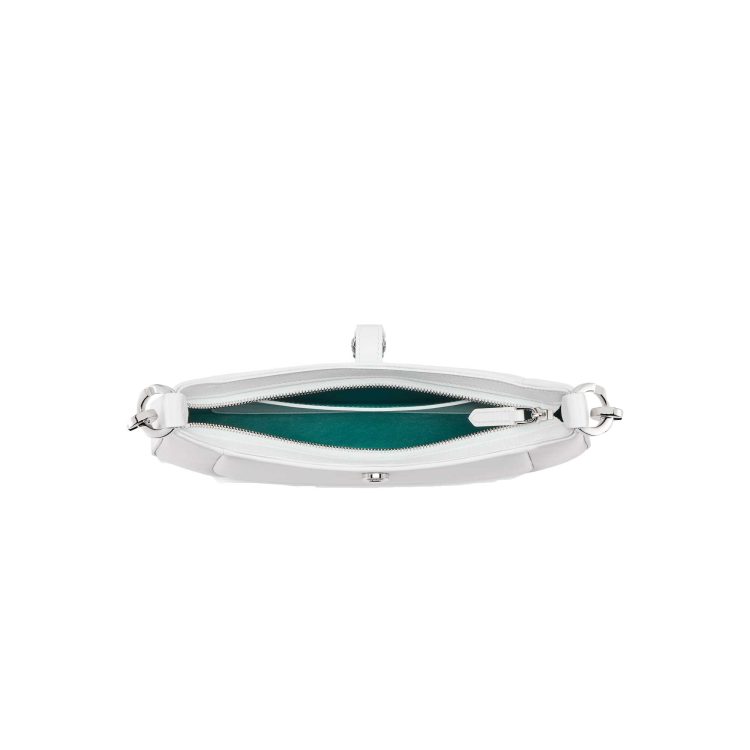 Serpenti Baia Borsa A Spalla Vitello Metropolitan Bianco - immagine 4
