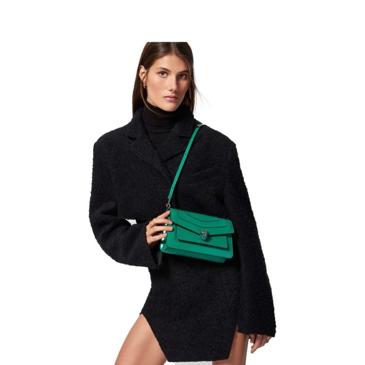 Serpenti Forever East-west Borsa A Spalla Verde Smeraldo - immagine 6