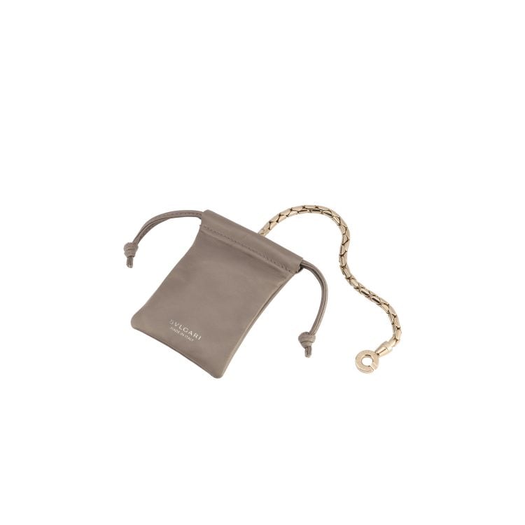 Serpenti Baia Borsa A Spalla vitello Striated argento - immagine 5