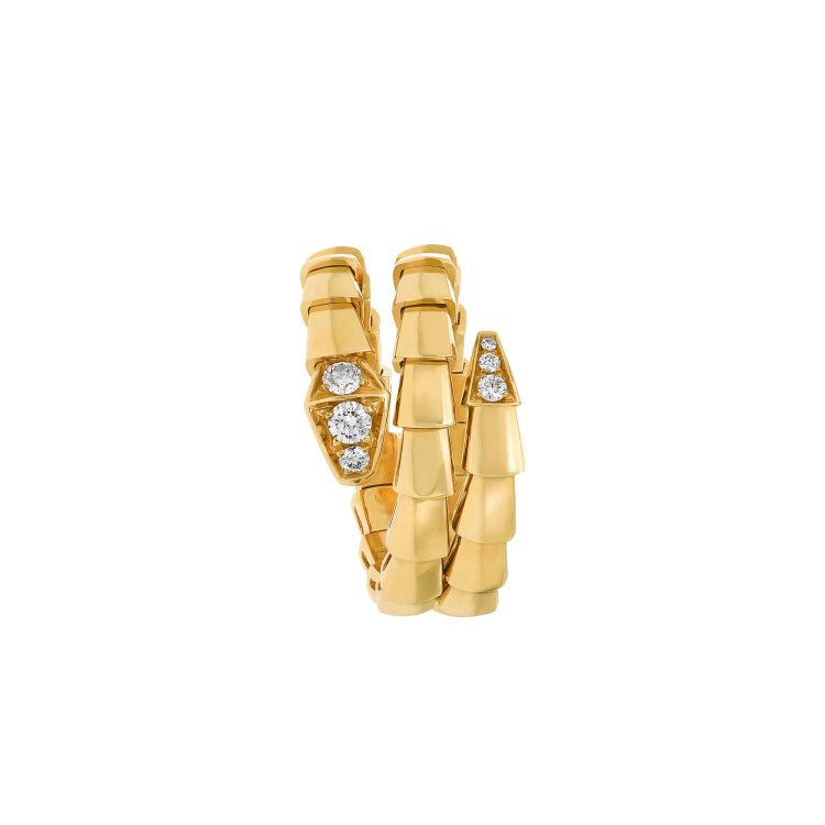 Serpenti Viper two-coil 18 kt yellow gold Ring - Image 2