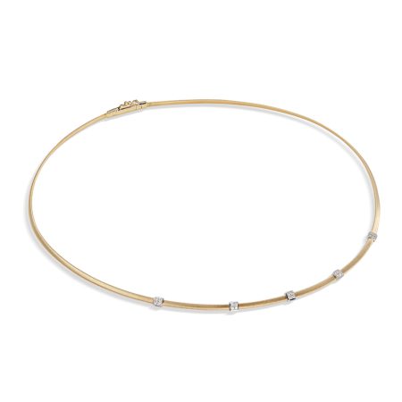 Masai Fine gold necklace with diamonds