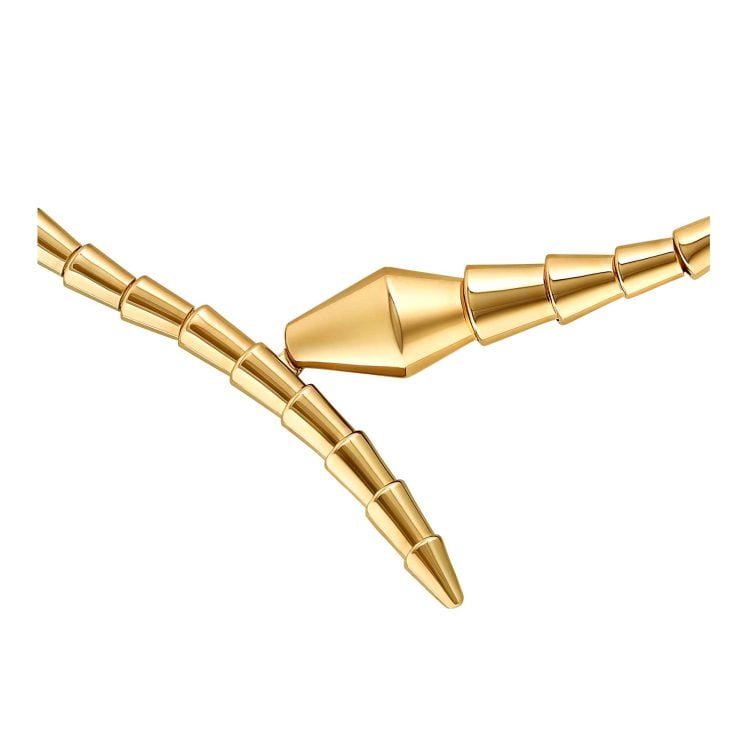 Serpenti Viper yellow gold necklace. - Image 2