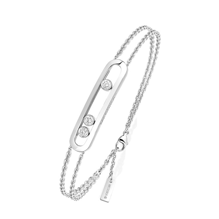 MESSIKA BRACCIALE MOVE CLASSIQUE IN ORO BIANCO CON DIAMANTE 0,08 CT