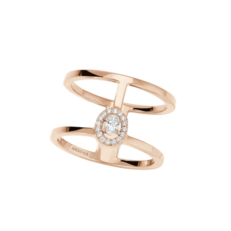 GLAM’AZONE ANELLO IN ORO ROSA A 2 GIRI