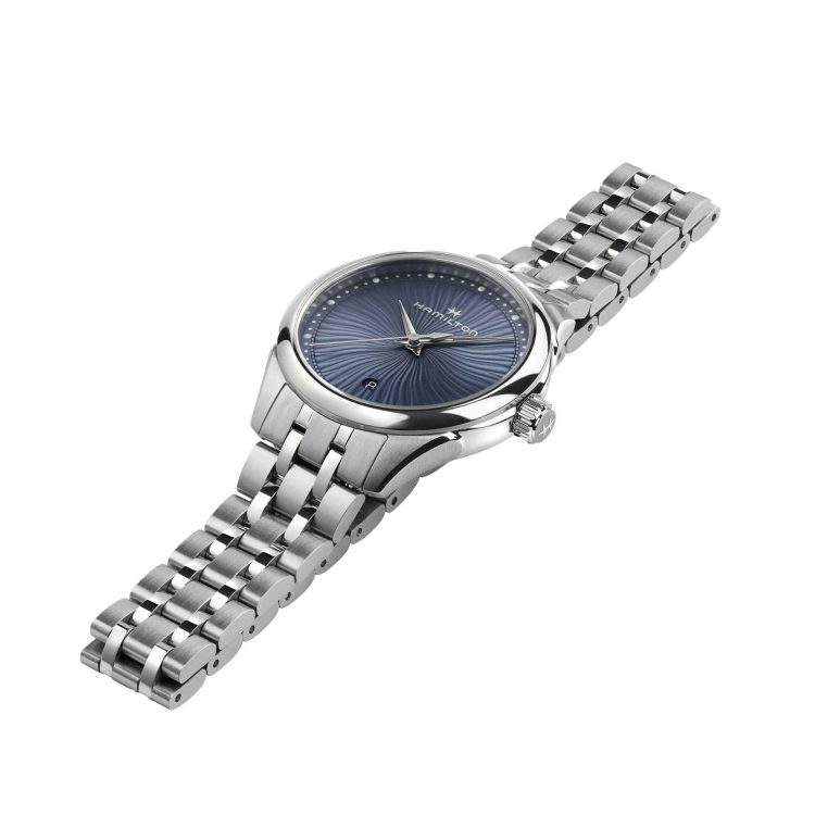 JAZZMASTER LADY QUARTZ QUADRANTE BLU CON LINEE 30 MM - immagine 3