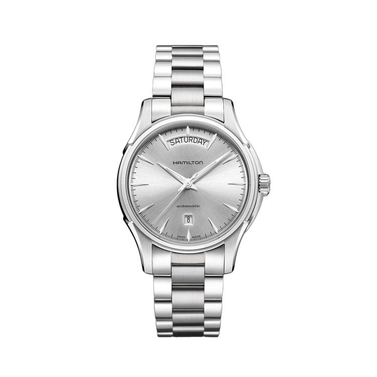 JAZZMASTER DAY DATE AUTO SILVER DIAL 40 MM