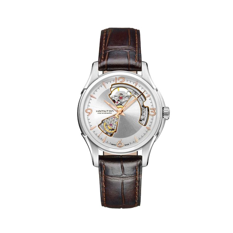 JAZZMASTER OPEN HEART AUTO QUADRANTE ARGENTO 40 MM