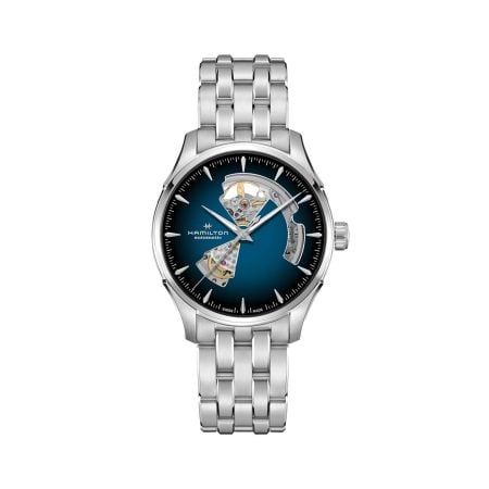 JAZZMASTER OPEN HEART AUTO QUADRANTE BLU 42 MM