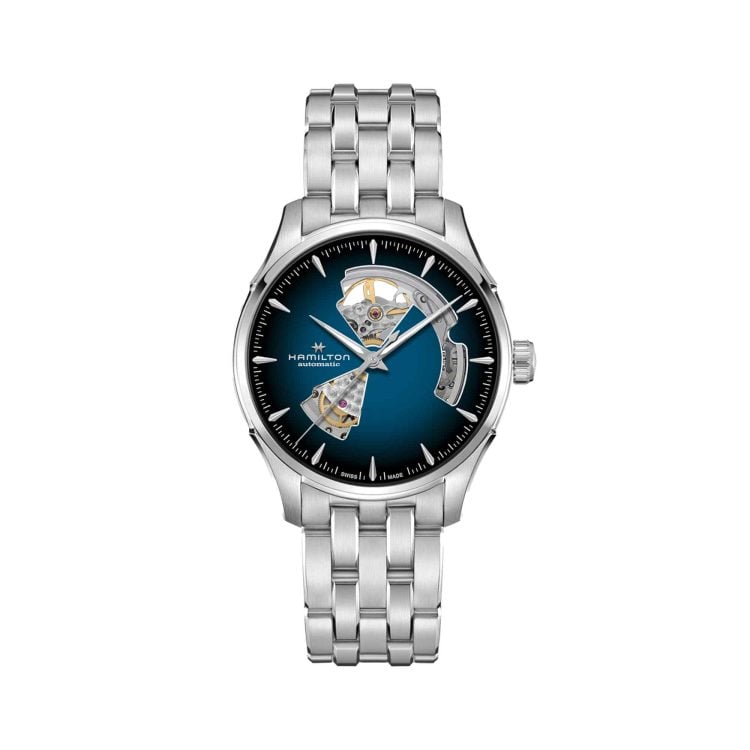 JAZZMASTER OPEN HEART AUTO QUADRANTE BLU 42 MM