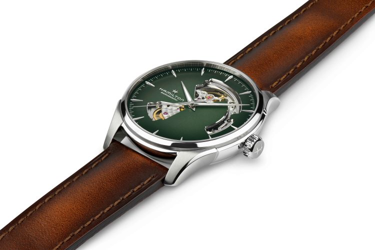 JAZZMASTER OPEN HEART AUTO QUADRANTE VERDE 40 MM - immagine 2