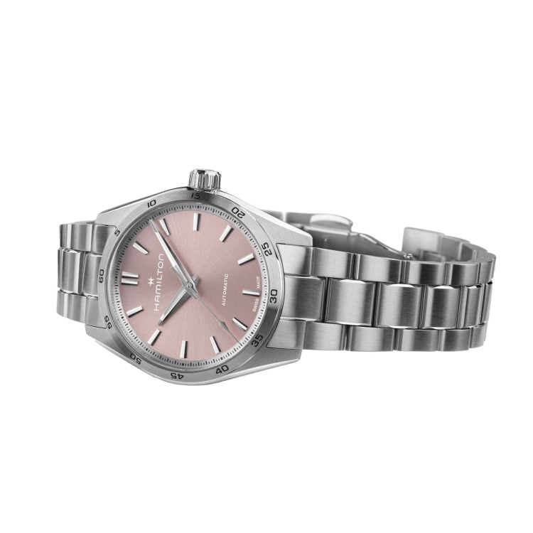 JAZZMASTER PERFORMER AUTO QUADRANTE ROSA 34 MM - immagine 2