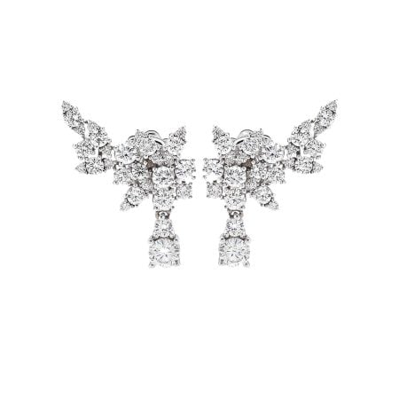 Orecchini Gaia in oro bianco con brillanti 1,39 ct