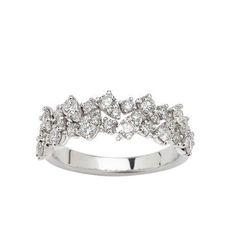 Anello Gaia in oro bianco con brillanti 0,95 ct