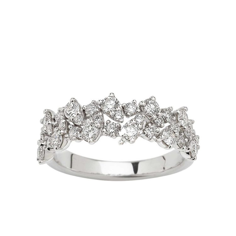 Anello Gaia in oro bianco con brillanti 0,95 ct