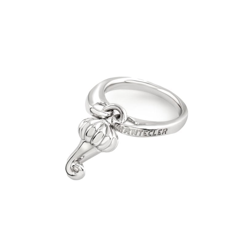 Anello-argento-corno-chantecler-et voilà