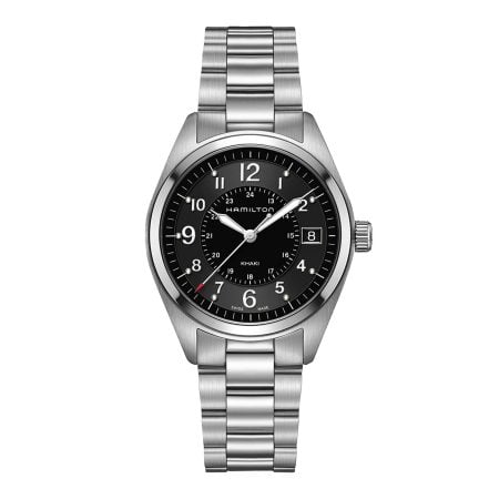 KHAKI FIELD QUARTZ 40 MM QUADRANTE NERO
