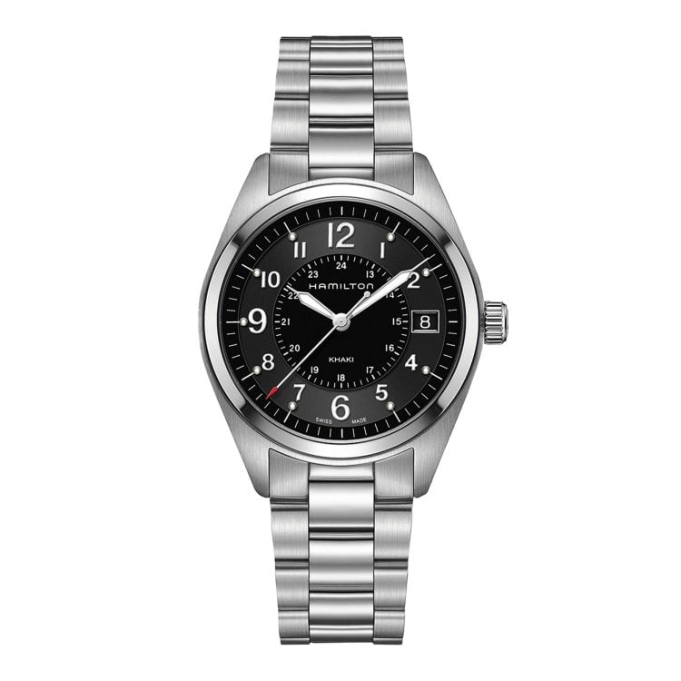 KHAKI FIELD QUARTZ 40 MM QUADRANTE NERO