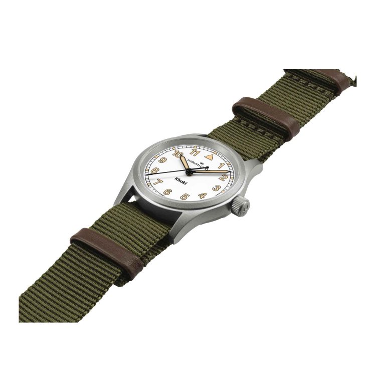 KHAKI FIELD QUARTZ 33MM QUADRANTE BIANCO - immagine 2