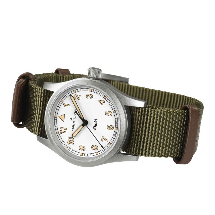 KHAKI FIELD QUARTZ 33MM QUADRANTE BIANCO - immagine 3