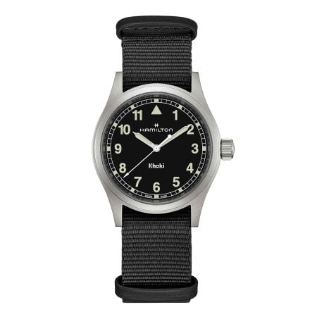 KHAKI FIELD QUARTZ QUADRANTE NERO QUARZO 38MM