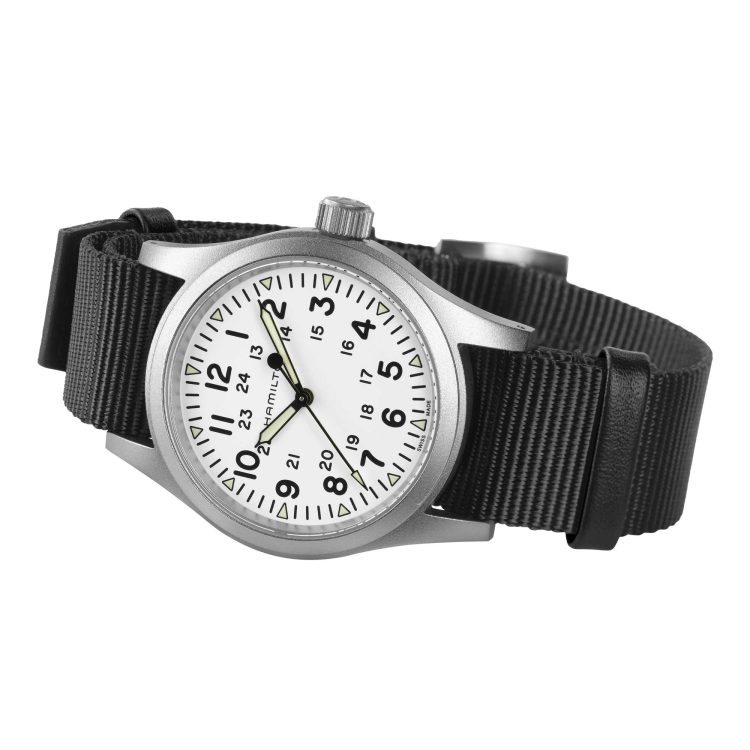 KHAKI FIELD MECHANICAL 38 MM QUADRANTE BIANCO - immagine 2