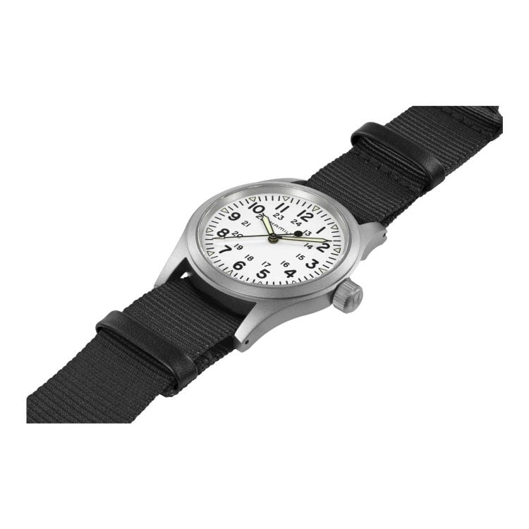 KHAKI FIELD MECHANICAL 38 MM QUADRANTE BIANCO - immagine 3