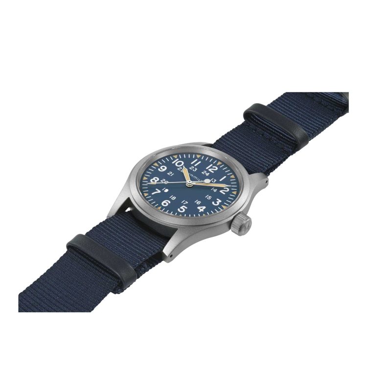 KHAKI FIELD MECHANICAL 38 MM QUADRANTE BLU - immagine 3