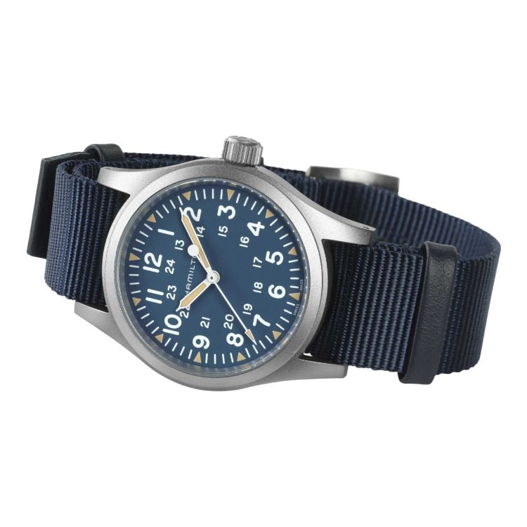KHAKI FIELD MECHANICAL 38 MM QUADRANTE BLU - immagine 2
