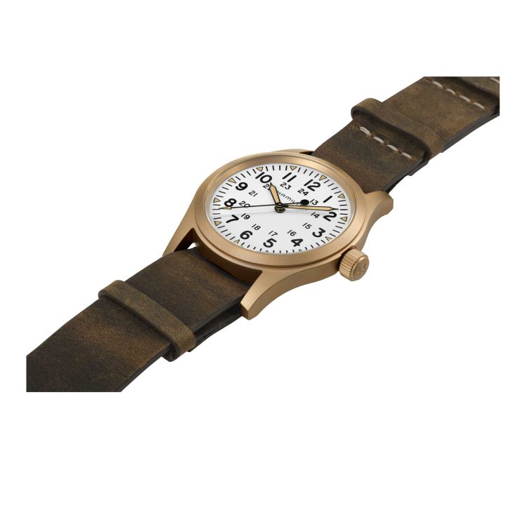 KHAKI FIELD MECHANICAL BRONZE 38 MM QUADRANTE BIANCO - immagine 3