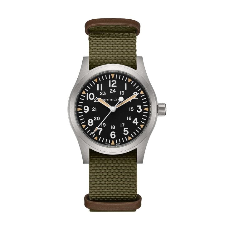 KHAKI FIELD MECHANICAL QUADRANTE NERO MOVIMENTO MECCANICO 42MM