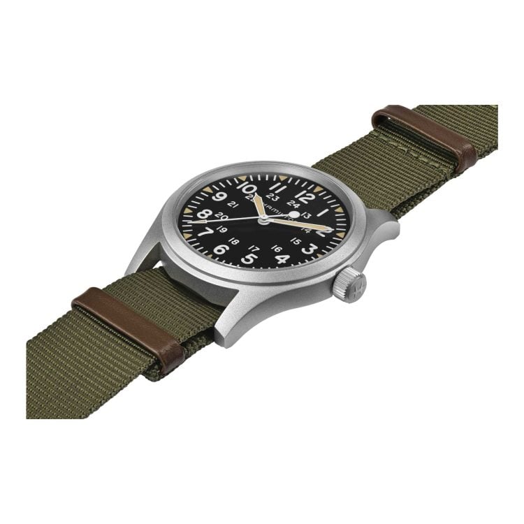 KHAKI FIELD MECHANICAL QUADRANTE NERO MOVIMENTO MECCANICO 42MM - immagine 2