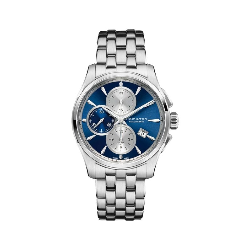 JAZZMASTER AUTO CHRONO QUADRANTE BLU 42 MM 