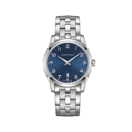 JAZZMASTER THINLINE QUARTZ QUADRANTE BLU 42 MM