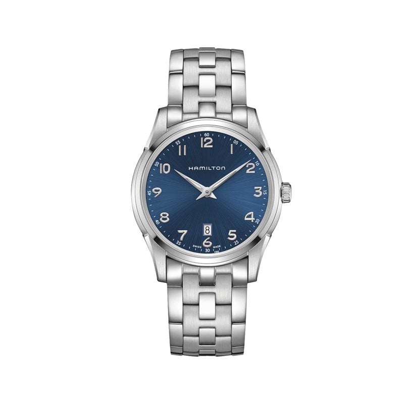 JAZZMASTER THINLINE QUARTZ QUADRANTE BLU 42 MM 