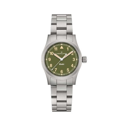 KHAKI FIELD QUARTZ QUADRANTE VERDE 33 MM