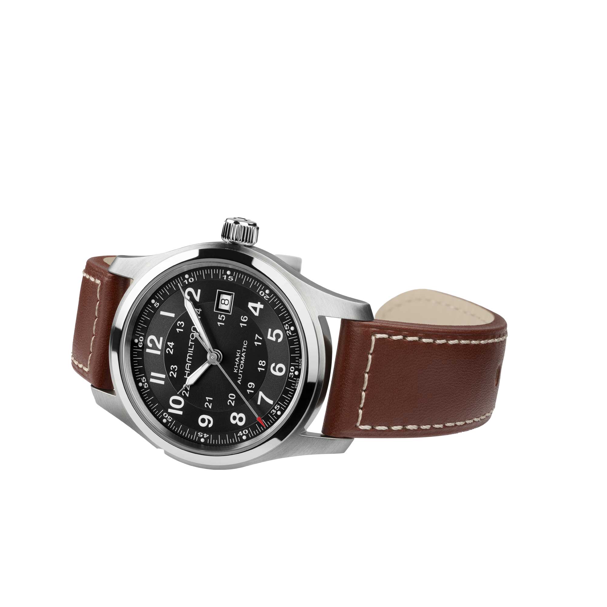 KHAKI FIELD AUTO QUADRANTE NERO 42 MM - immagine 2