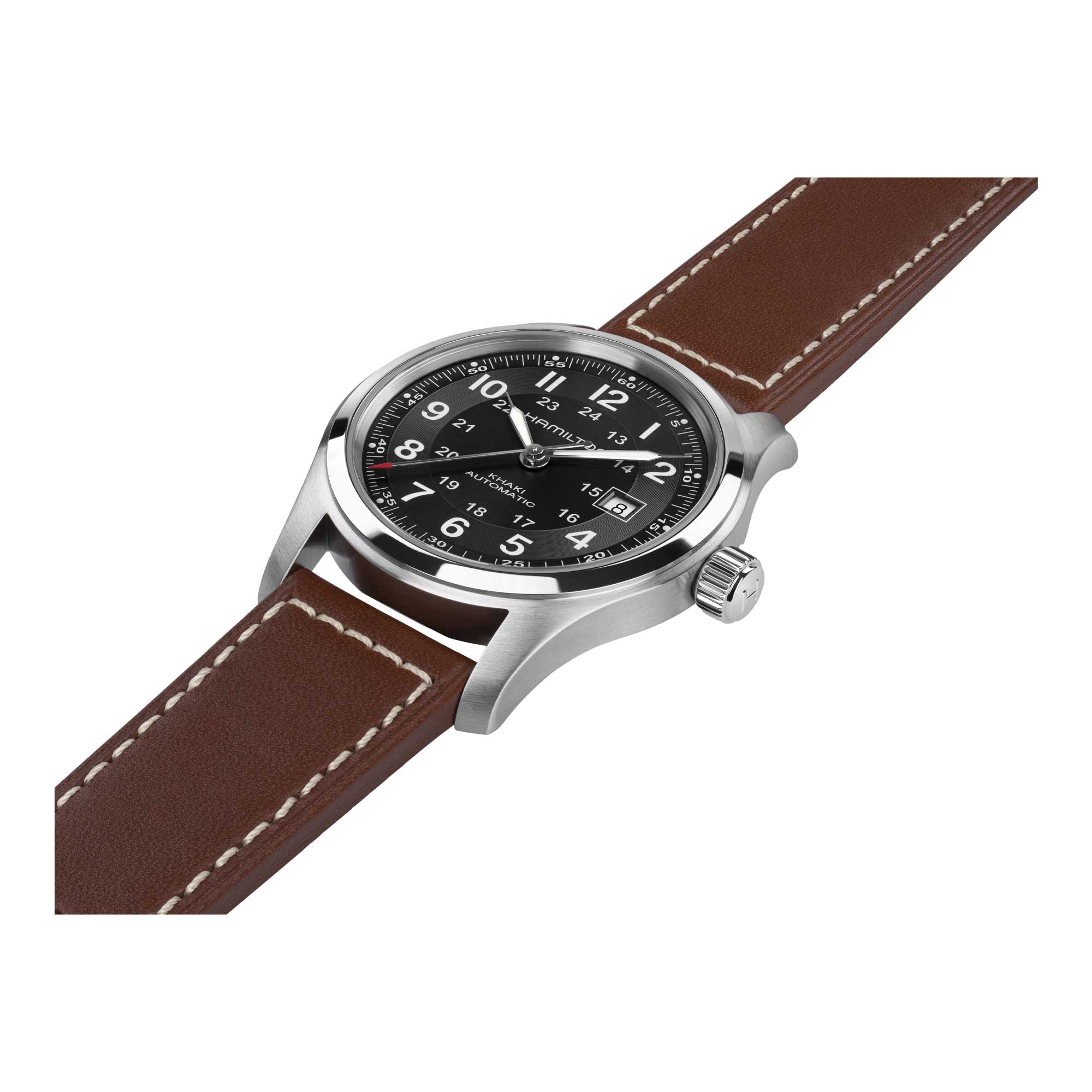 KHAKI FIELD AUTO QUADRANTE NERO 42 MM - immagine 3