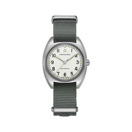 KHAKI AVIATION PILOT PIONEER MECHANICAL SILVER DIAL