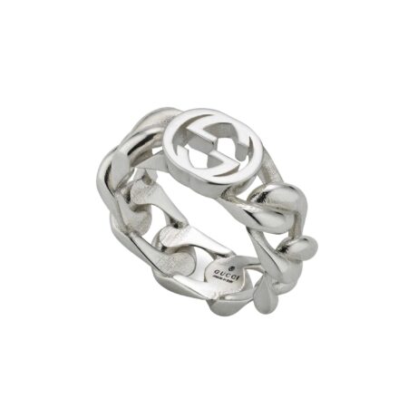 Anello Gucci Interlocking 7 MM Argento