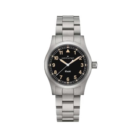 KHAKI FIELD QUARTZ 38MM QUADRANTE NERO