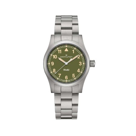 KHAKI FIELD QUARTZ 38MM QUADRANTE VERDE
