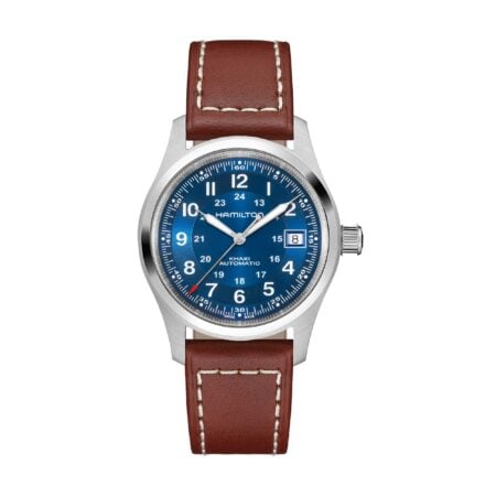 KHAKI FIELD AUTO 38 MM QUADRANTE BLU CINTURINO IN PELLE